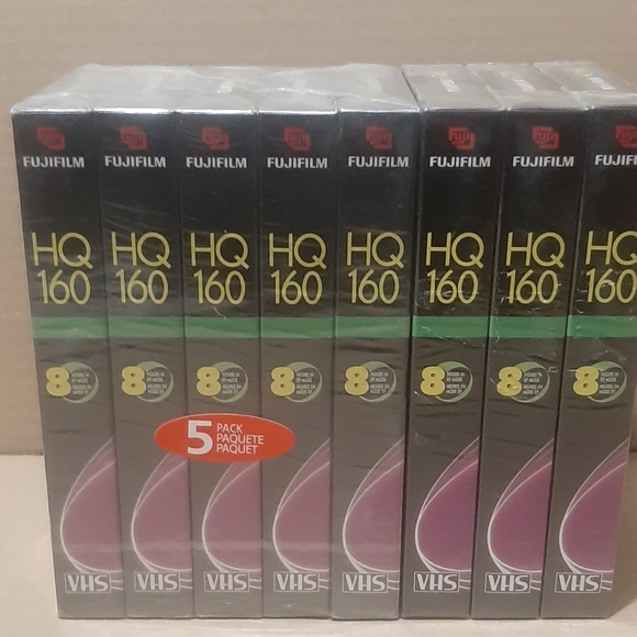 8 Fujifilm HQ 160 8 hours high quality video cassettes new - Picture 2 of 3